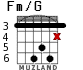 Fm/G for guitar - option 3