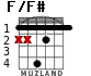 F/F# for guitar - option 1