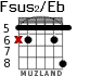 Fsus2/Eb for guitar - option 3