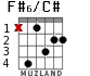 F#6/C# for guitar - option 2
