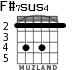 F#7sus4 for guitar - option 1
