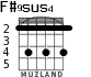 F#9sus4 for guitar - option 2