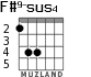 F#9-sus4 for guitar - option 4