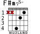 F#m75- for guitar - option 2
