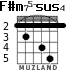 F#m75-sus4 for guitar - option 6