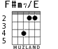 F#m7/E for guitar - option 2