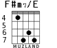 F#m7/E for guitar - option 7