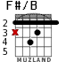 F#/B for guitar - option 1