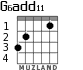 G6add11 for guitar - option 1
