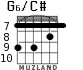 G6/C# for guitar - option 7