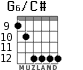 G6/C# for guitar - option 9