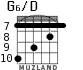 G6/D for guitar - option 4