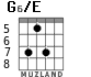 G6/E for guitar - option 6