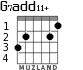 G7add11+ for guitar - option 1