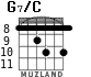 G7/C for guitar - option 4