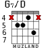 G7/D for guitar - option 5