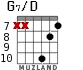 G7/D for guitar - option 7