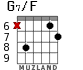 G7/F for guitar - option 3