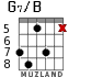 G7/B for guitar - option 3
