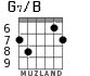 G7/B for guitar - option 4