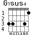G7sus4 for guitar - option 2