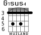 G7sus4 for guitar - option 4