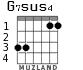G7sus4 for guitar - option 1