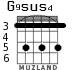 G9sus4 for guitar - option 4