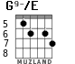 G9-/E for guitar - option 4
