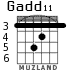 Gadd11 for guitar - option 4