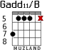 Gadd11/B for guitar - option 2