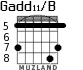 Gadd11/B for guitar - option 4