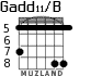 Gadd11/B for guitar - option 5