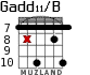 Gadd11/B for guitar - option 6