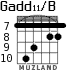 Gadd11/B for guitar - option 7