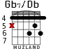 Gb7/Db for guitar - option 4