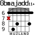 Gbmajadd11+ for guitar - option 2