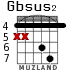 Gbsus2 for guitar - option 4