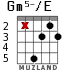 Gm5-/E for guitar - option 2