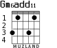 Gm6add11 for guitar - option 2