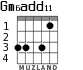 Gm6add11 for guitar - option 3