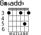 Gm6add9 for guitar - option 3