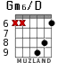 Gm6/D for guitar - option 6