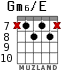 Gm6/E for guitar - option 8