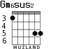 Gm6sus2 for guitar - option 2