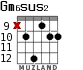 Gm6sus2 for guitar - option 5