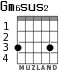 Gm6sus2 for guitar - option 1