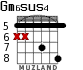 Gm6sus4 for guitar - option 5