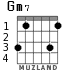 Gm7 for guitar - option 3
