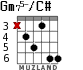 Gm75-/C# for guitar - option 3